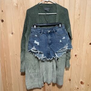 SHEIN Blue Denim Shorts